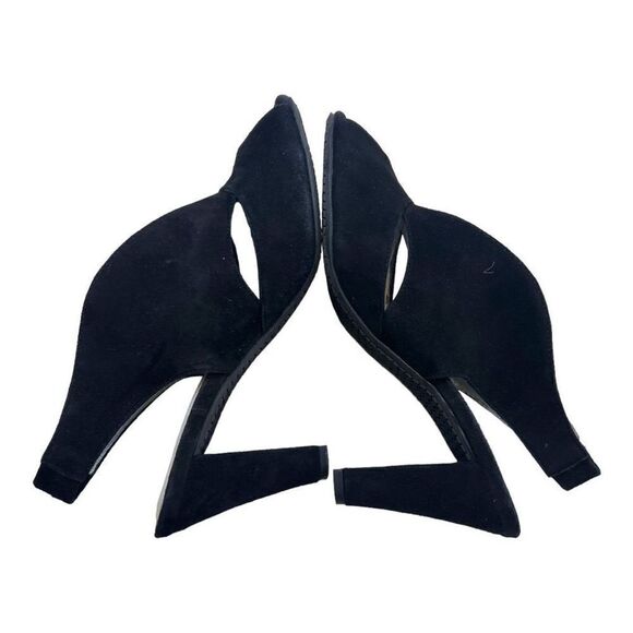 Eric Michael Women's Slingback Peep Toe Peru Cut Out High Heel Black Size 38 - Picture 8 of 10